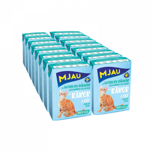 ПР0040568*16 Корм для кошек мясные кусочки в соусе с креветками конс. (упаковка - 16 шт) MJAU