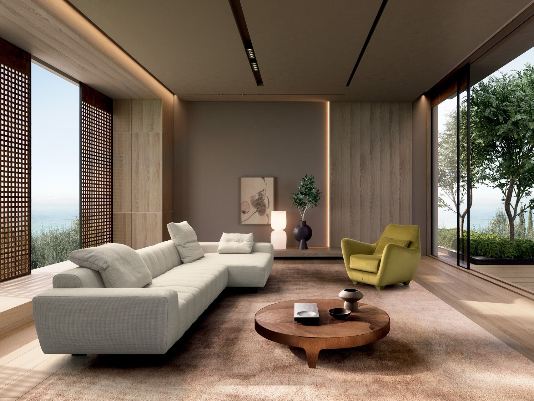 Тканевый диван с шезлонгом VALENTINI Брандо ARCH-00133741 - Вид №1