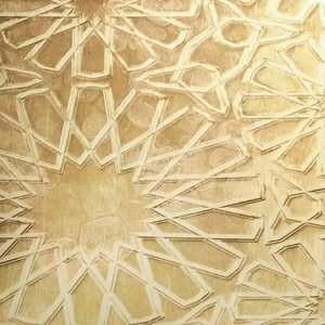 Арт-панель на холсте Alex Turco Middle East Glare Arabic Pattern In Gold