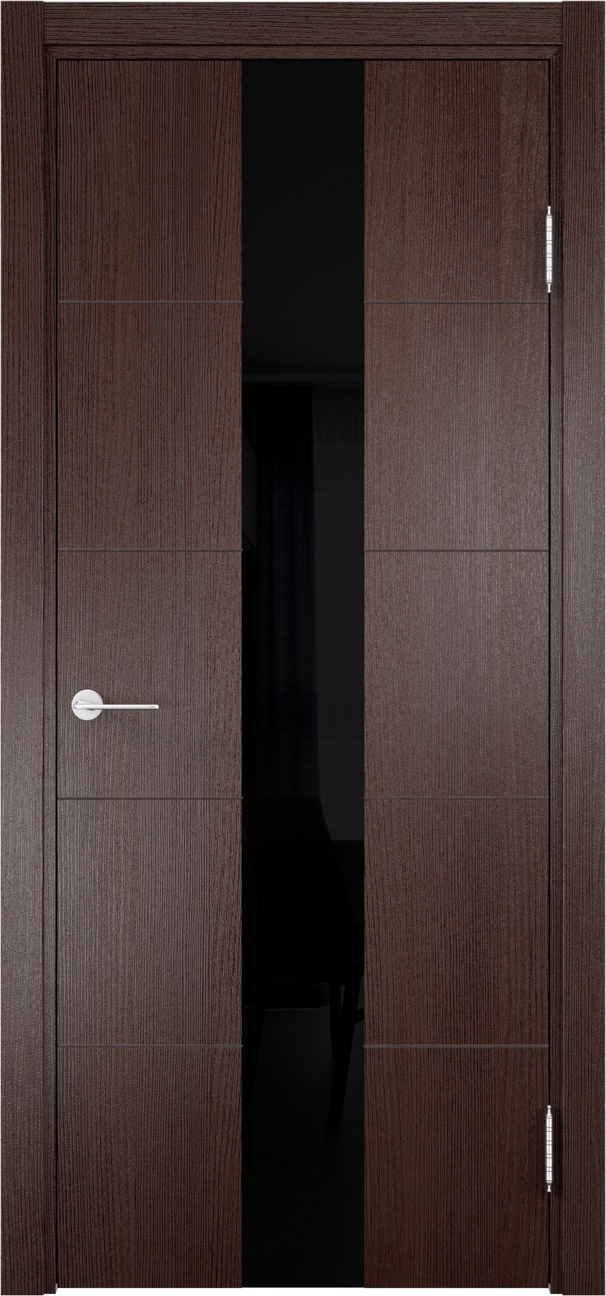 93718185 Дверь межкомнатная Турин (14) остекленная полипропилен цвет дуб графит вералинга 200 x 70 см STLM-0554459 CASAPORTE