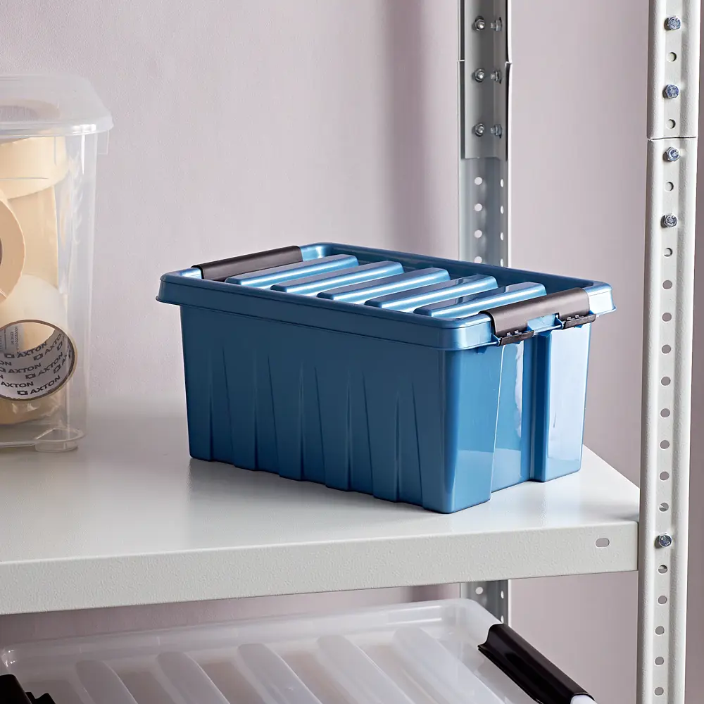 ROX BOX Контейнер синий 8 л для хранения с надежной крышкой 16456328 STLM-0006865 - Вид №5