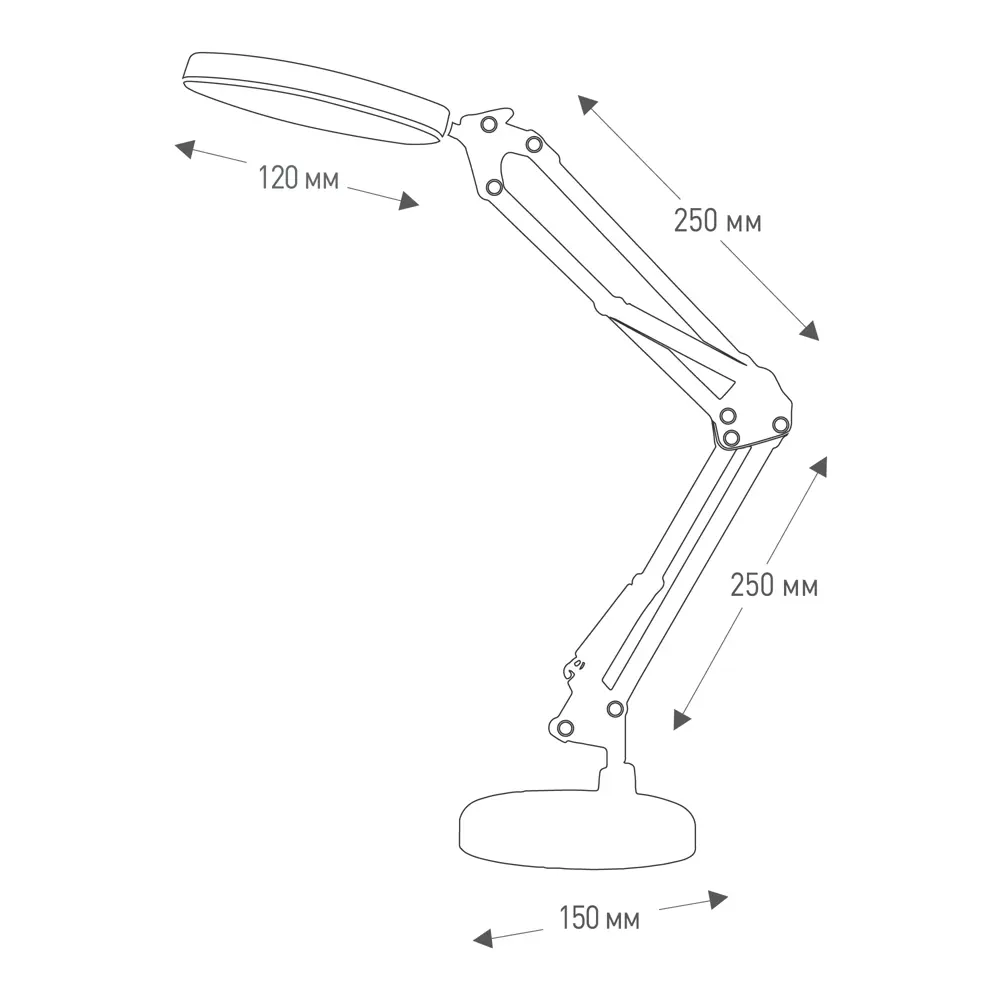 Настольная лампа Santreyd Ultraflash UF-770 C01 с регулируемым светом 89378681 STLM-1466979 - Вид №9
