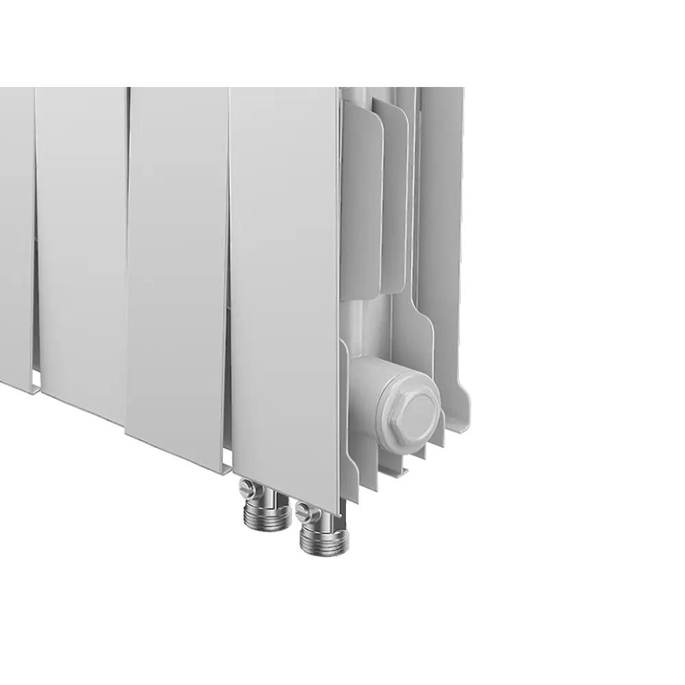 Радиатор секционный Royal Thermo Pianoforte VDR 200/100 16 секций нижнее правое подключение биметалл белый 86733735 STLM-2099292  - Вид №2