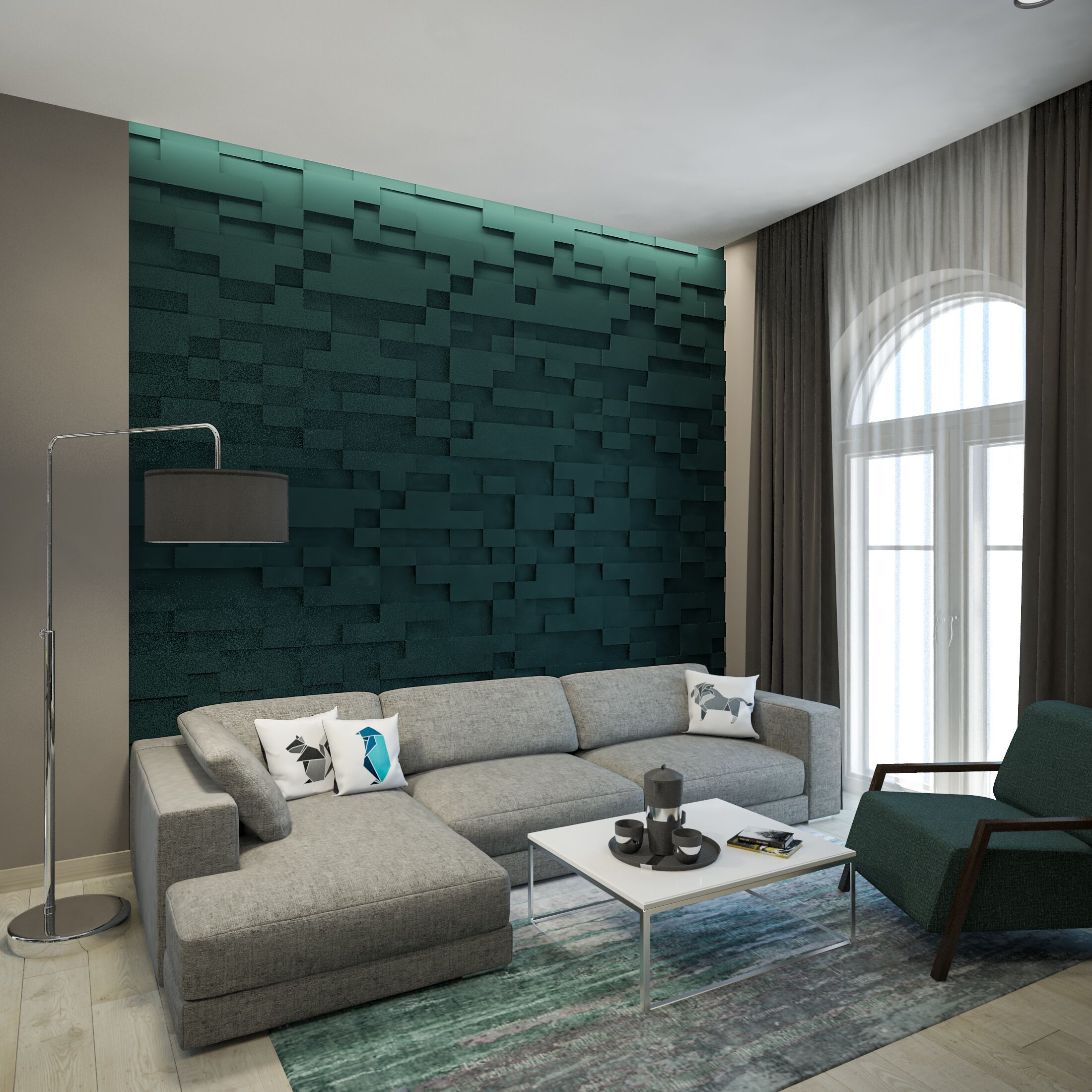 Трехмерное гипсовое покрытие WallDeco M-Modern ARCH-00058825 - Вид №2