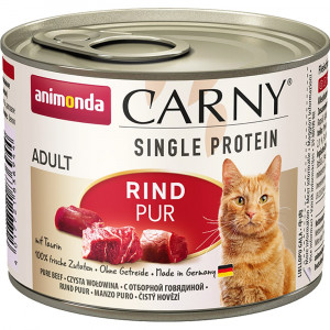 ПР0059594 Корм для кошек Carny Single Protein монобелковый говядина банка 200г Animonda
