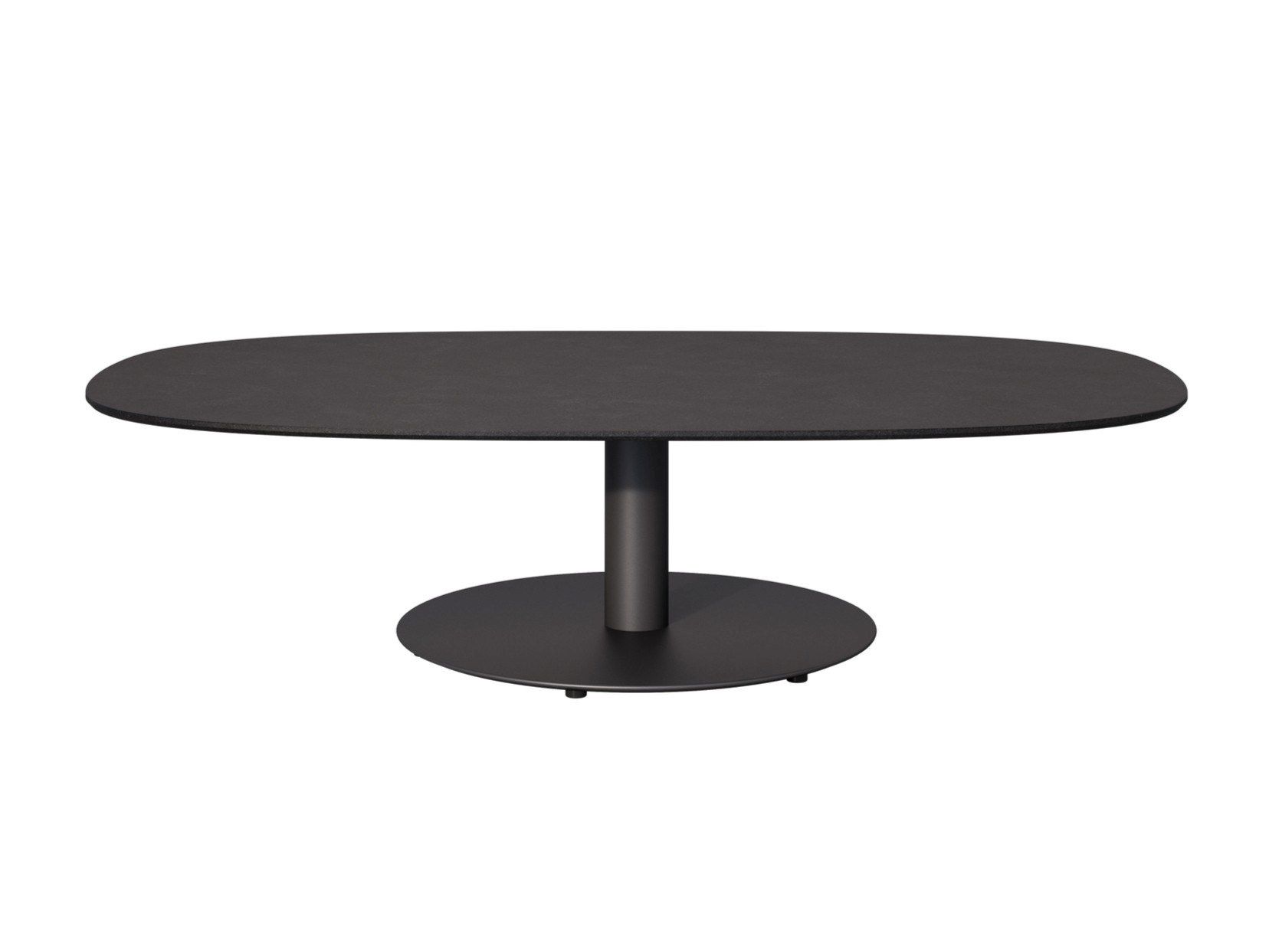 Керамический овальный низкий садовый столик TRIBÙ T-Table ARCH-00121003 - Вид №1