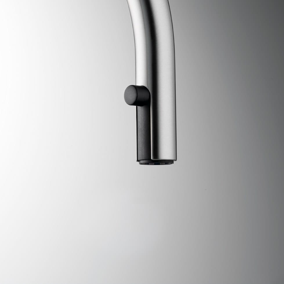 Смеситель для кухни из нержавеющей стали со съемным ручным душем KWC ONO ARCH-00002636 - Вид №6