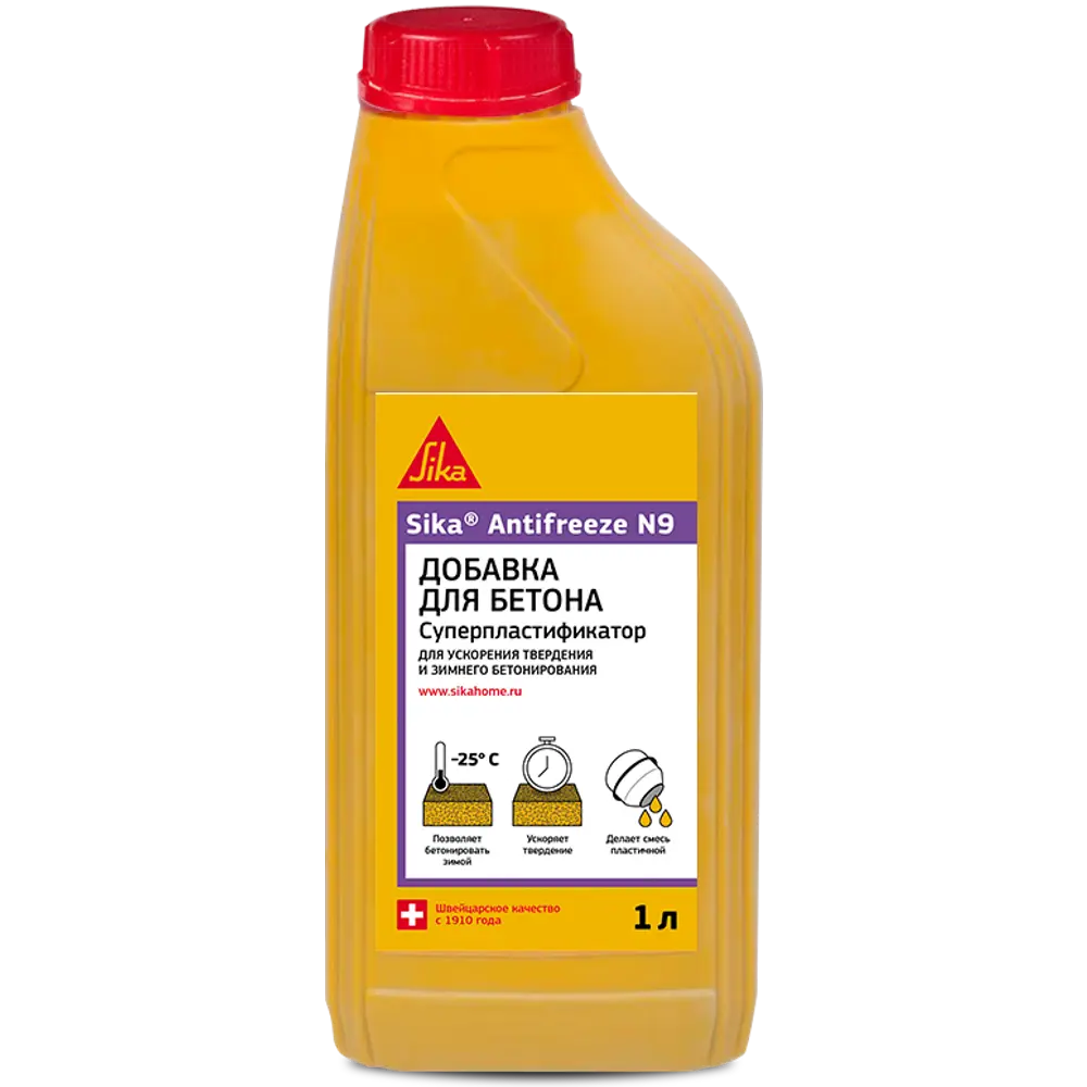 Добавка для бетона комплексная Sika Antifreeze N9 1 л STLM-2148466
