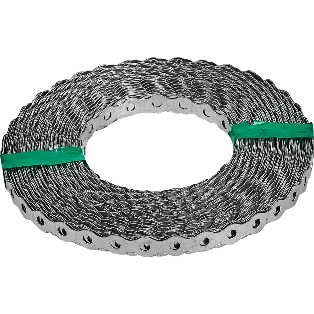 Перфорированная лента волна LV 12x0.5 25 м оцинкованная сталь цвет серебро Santreyd STLM-2021214