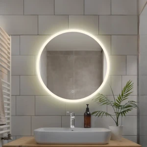 Зеркало в ванную комнату Грейс Лайт 60 см круглое с подсветкой