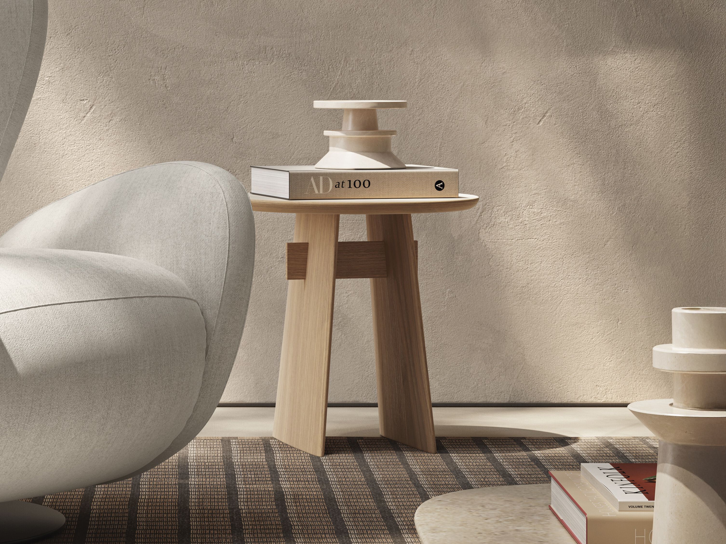 Прямоугольный журнальный столик из камня Лечче Natuzzi Italia ARCH-00097843 - Вид №6