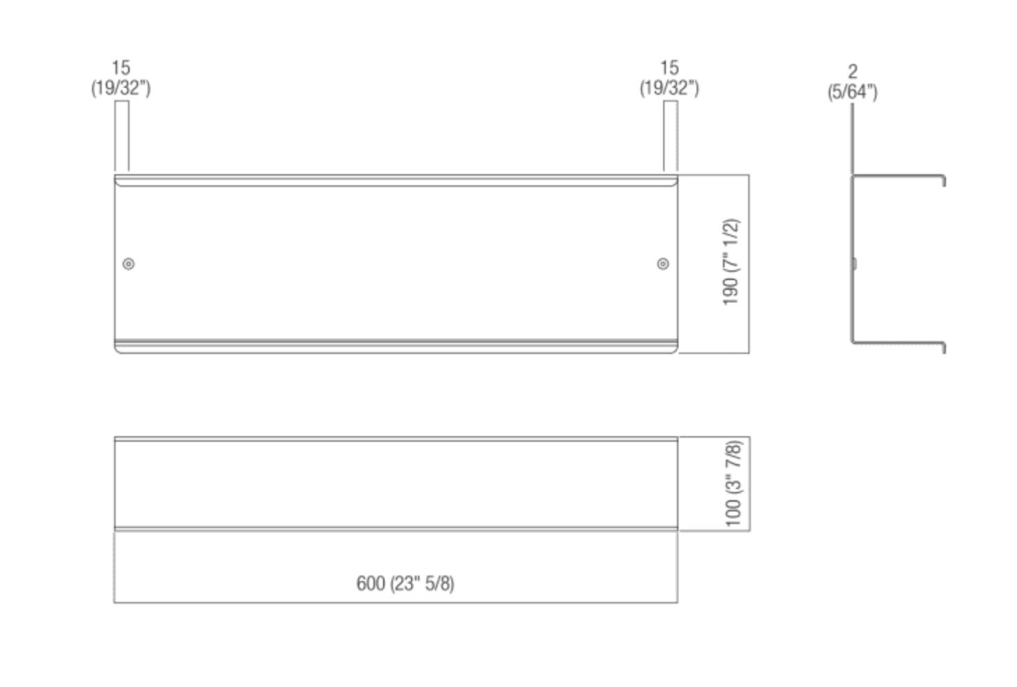 Полка для ванной из нержавеющей стали Agape Mach 2 ARCH-00148922 - Вид №5