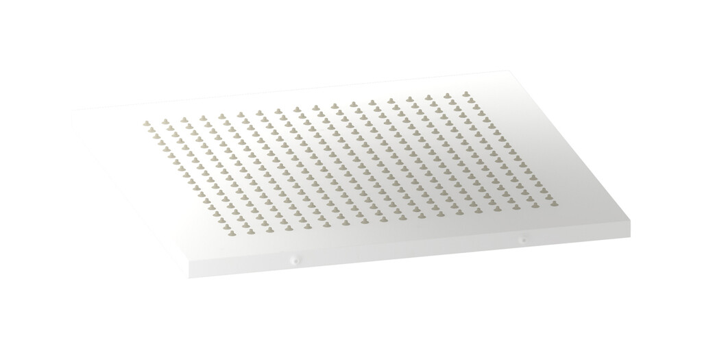 Полувстраиваемая душевая лейка с дождевой струей WE ARE IB av320bo Matt White Aqua