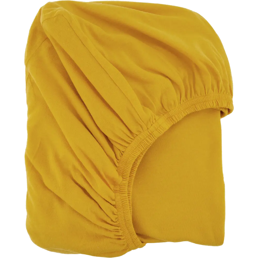 Простыня 180x200 см трикотаж на резинке жёлтый 82452259 STLM-2121425 Santreyd 
