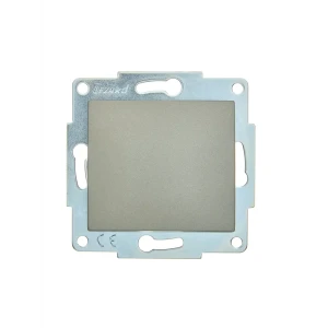 Выключатель встраиваемый Lezard Asti 1 клавиша цвет платина