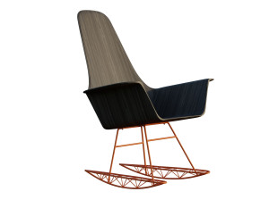 Кресло-качалка из ископаемого дуба