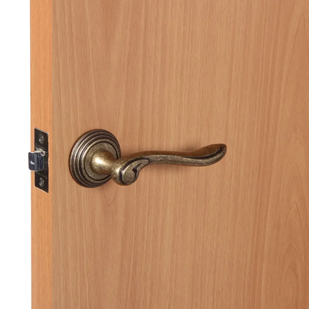 Ручки дверные на розетке EDS-V209, цвет античная бронза EDSON STLM-2006805 - Вид №6