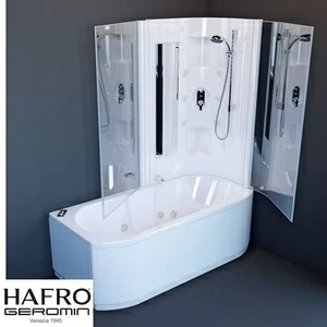 Ванна с душевой кабиной с гидро и аэромассажем Duo Box 170 см 3DUA1D6