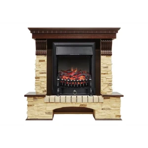 Каминокомплект Royal Flame Pierre Luxe с очагом Fobos FX BL 1.5 кВт цвет золотой 89335224 STLM-2103754