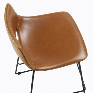 058262 Барный стул коричневый La Forma Ziggy
