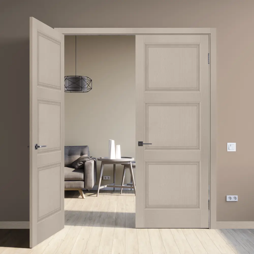 Комплект двери Трилло глухая 80x200 см Hardflex цвет ясень элегант с добором 150 мм 89432087 STLM-2189205 МАРИО РИОЛИ  - Вид №3