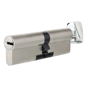 Цилиндр Apecs Premier XR-90(40C/50)-C15-NI, 40x50 мм, ключ/вертушка, цвет никель