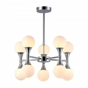 Подвесная люстра Arte Lamp A9162LM-10CC белая ARTE LAMP ДИЗАЙНЕРСКИЕ 188050 Белый
