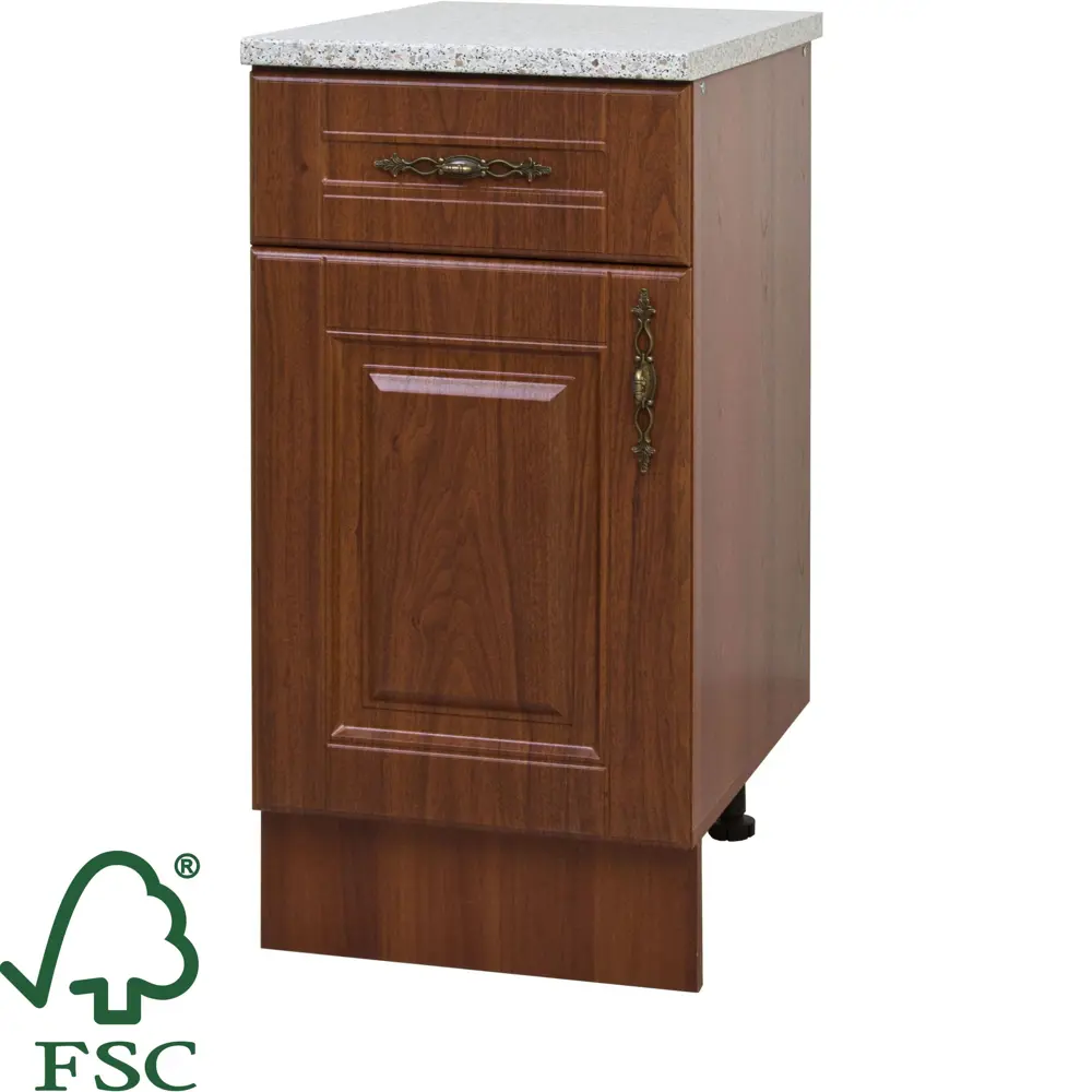 Шкаф напольный Орех Аква 40x86x60 см ЛДСП цвет коричневый Santreyd STLM-2197477 - Вид №9