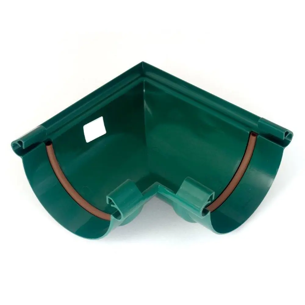 Угол желоба с уплотнением 90/130 мм цвет зеленый MUROL STLM-2166134 - Вид №1