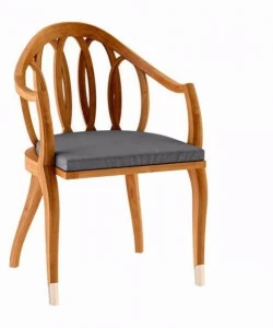 ASTELLO Садовый стул из тика с подлокотниками Tulipe Tu.sf1.l1