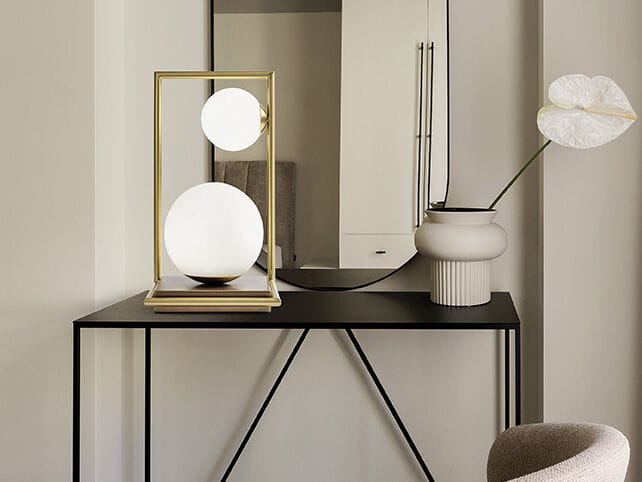 Светодиодная настольная лампа из стали и стекла с диммером Miloox Buble ARCH-00138330 - Вид №2