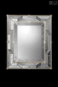 839 ORIGINALMURANOGLASS Венецианское зеркало Contarini - прямоугольное - муранское стекло OMG  см