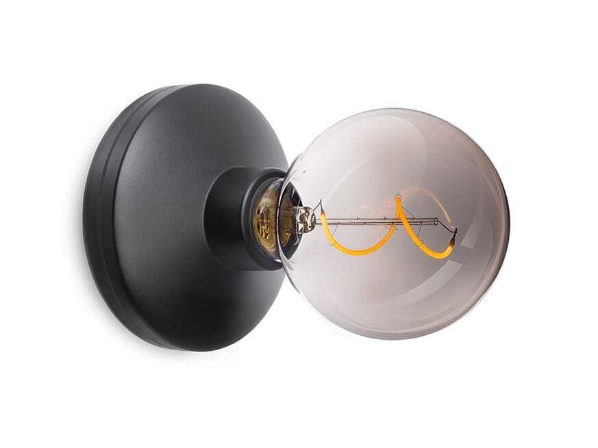 Беспроводная алюминиевая и стеклянная настенная лампа In Stock Humble ARCH-00088818