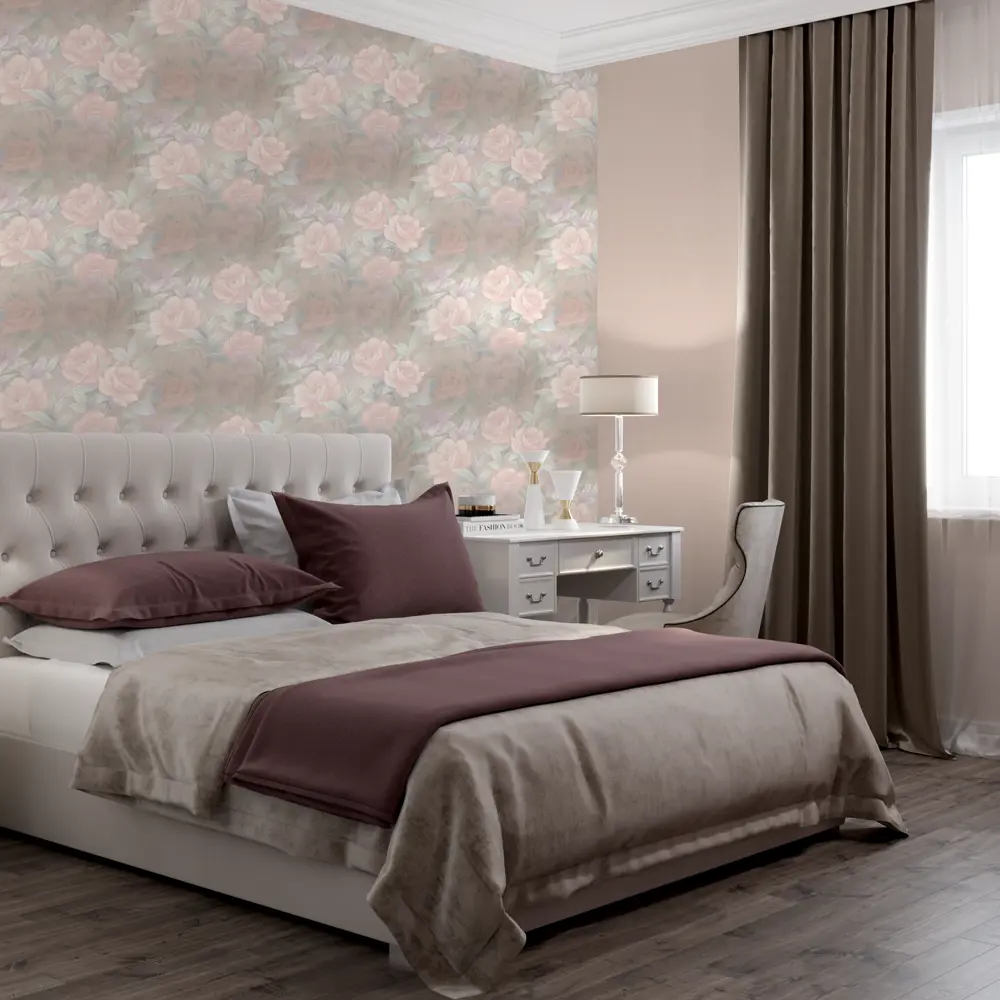 Обои флизелиновые Палитра Edem бежевые 1.06 м PL71654-25 STLM-2210242 - Вид №3