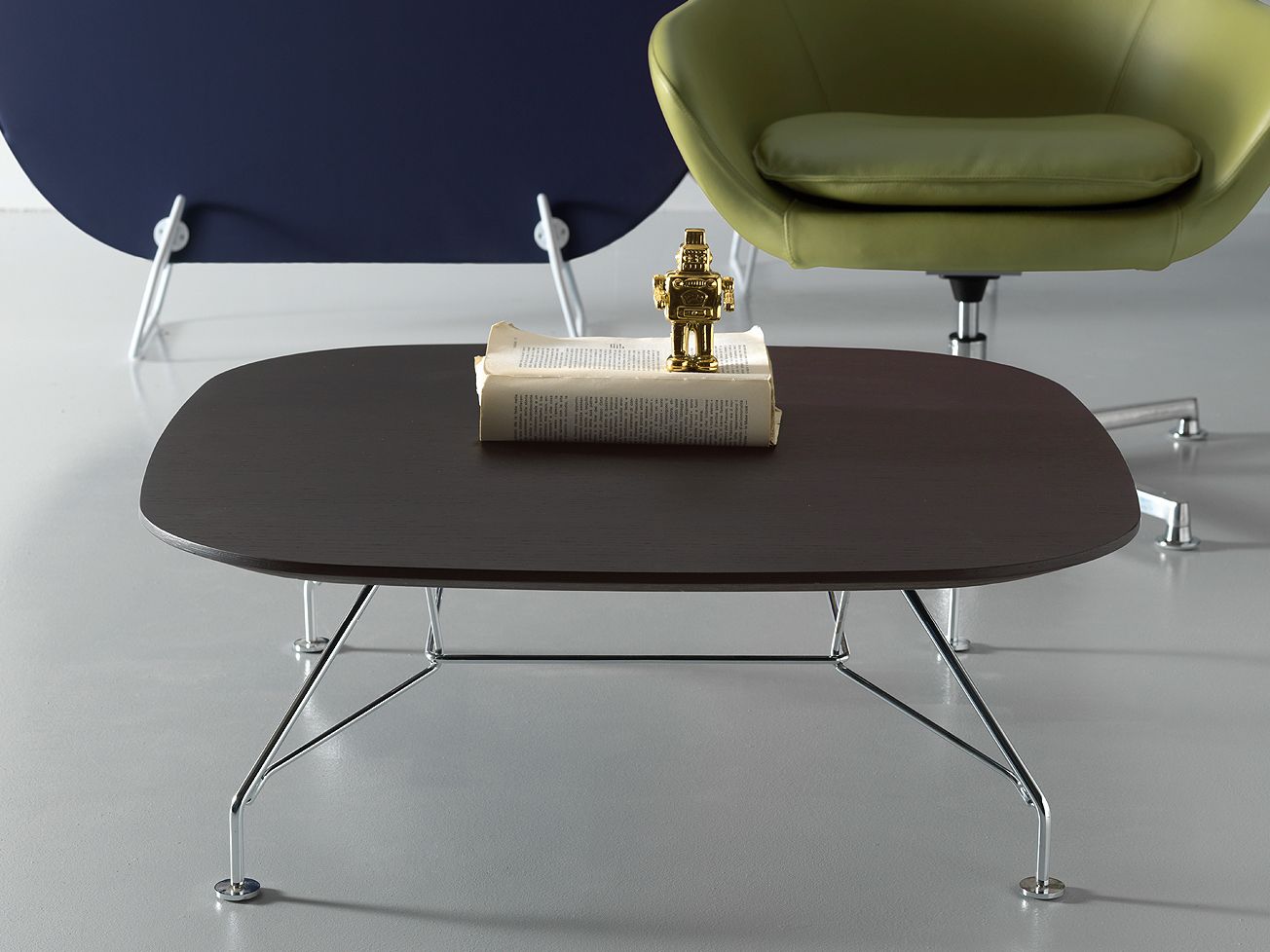 Дуб овальный журнальный столик для контракта Quinti Sedute Manta ARCH-00085948 - Вид №1