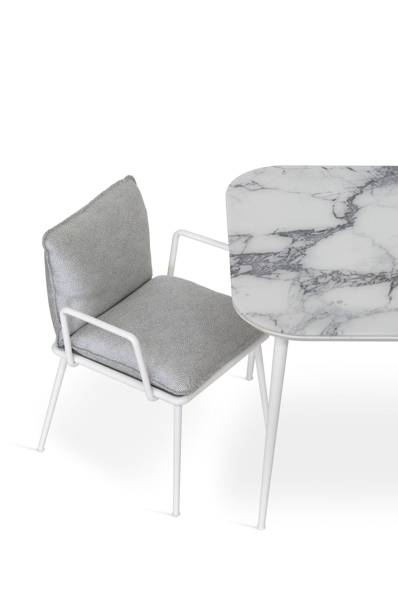 Алюминиевый садовый стол с Витритовым верхом Sicis Filicudi ARCH-00112922 - Вид №3