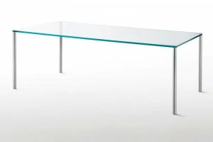 Glas Italia Прямоугольный стол из хрусталя Steel