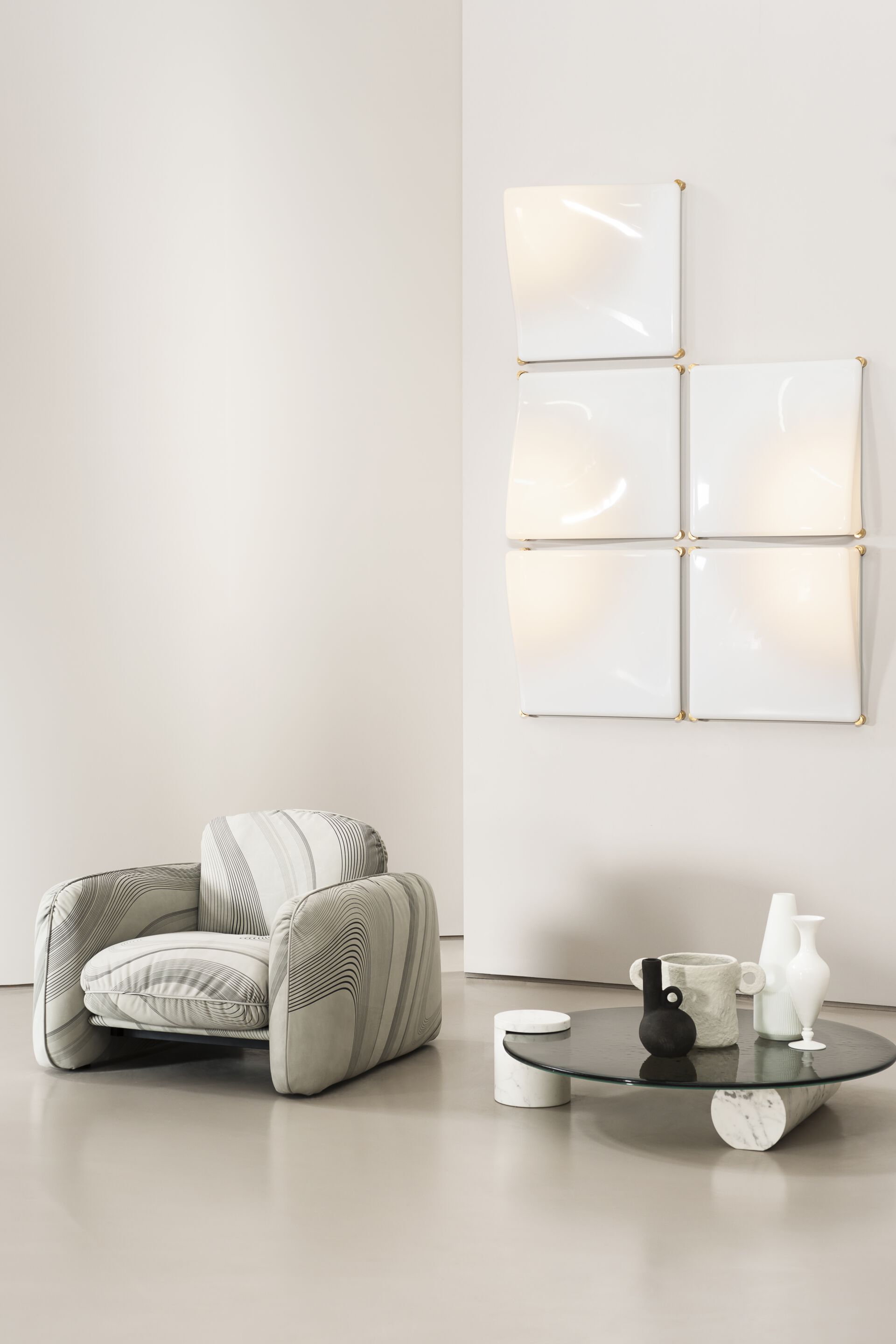 Кожаное кресло с подлокотниками Baxter Brigitte ARCH-00133389 - Вид №1