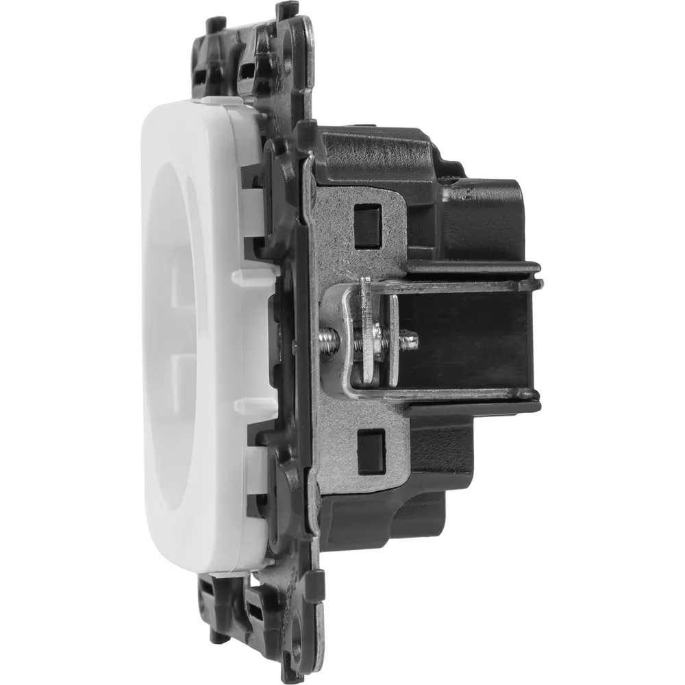 Розетка Legrand Valena Allure 2 контакта с заземлением с защитными шторками цвет белый STLM-2040130 - Вид №4
