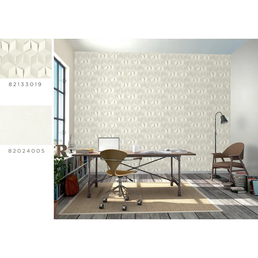 Обои флизелиновые Inspire белые 1.06 м 636147 Diego STLM-2070591 - Вид №5