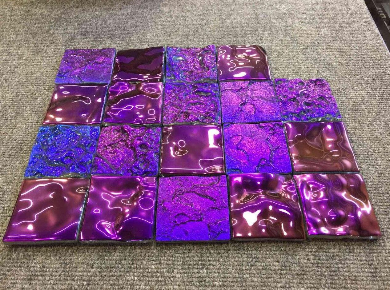 Декоративная стеклянная панель PlusObject Тетрис ARCH-00003751 - Вид №1