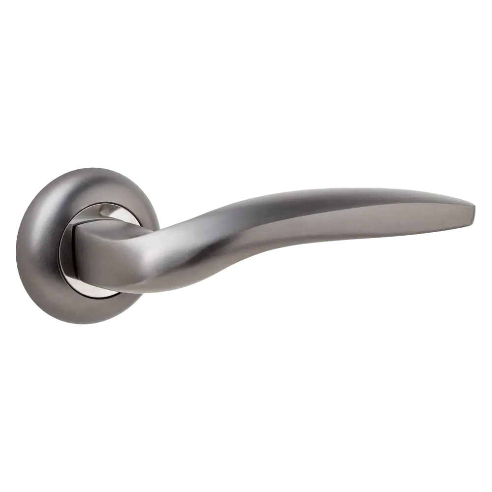 Дверная ручка на розетке Armex H-14009-A без запирания цвет графит STLM-2057955 - Вид №1