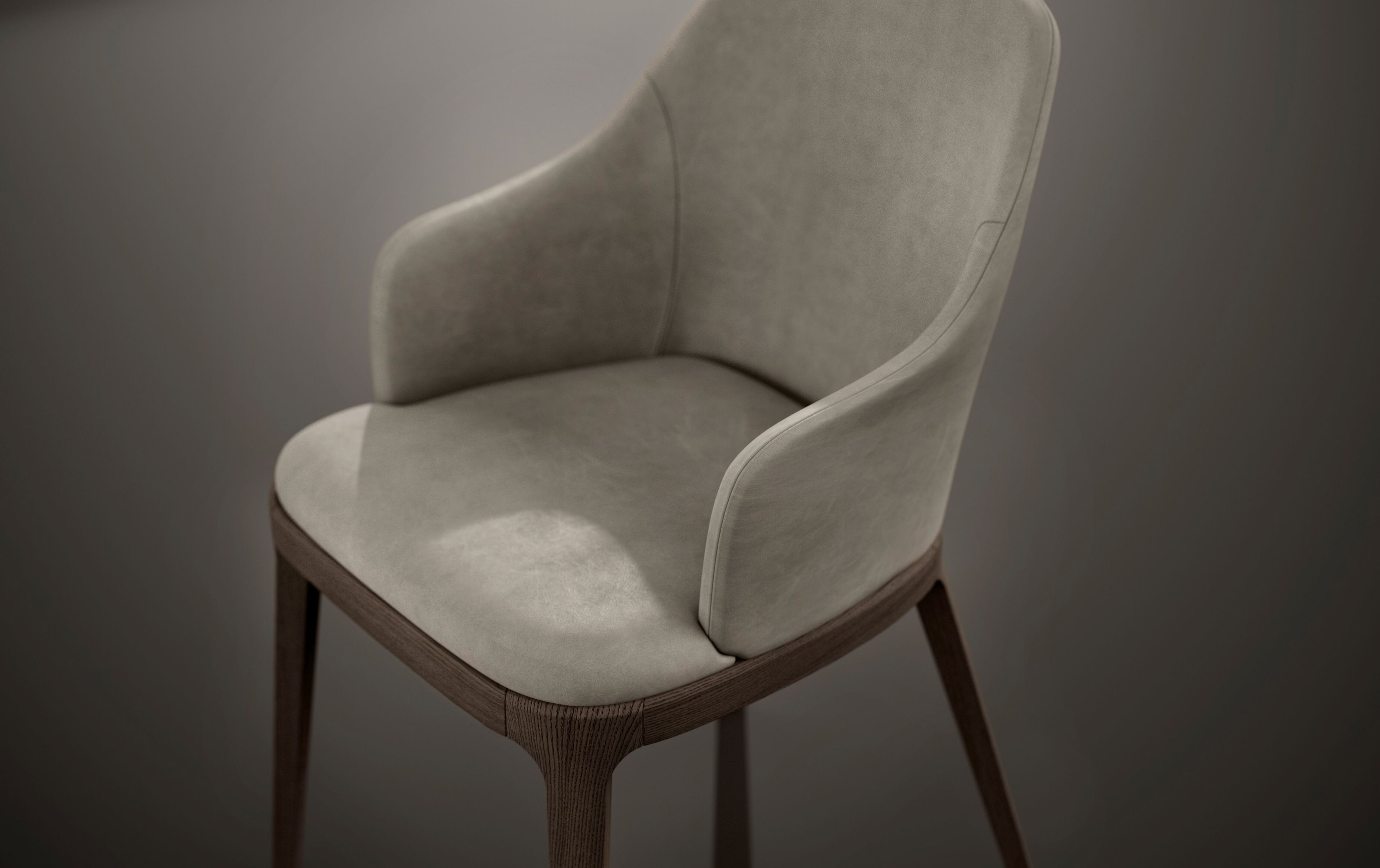 Кожаный стул с подлокотниками Olivieri ADAM ARCH-00111570 - Вид №3