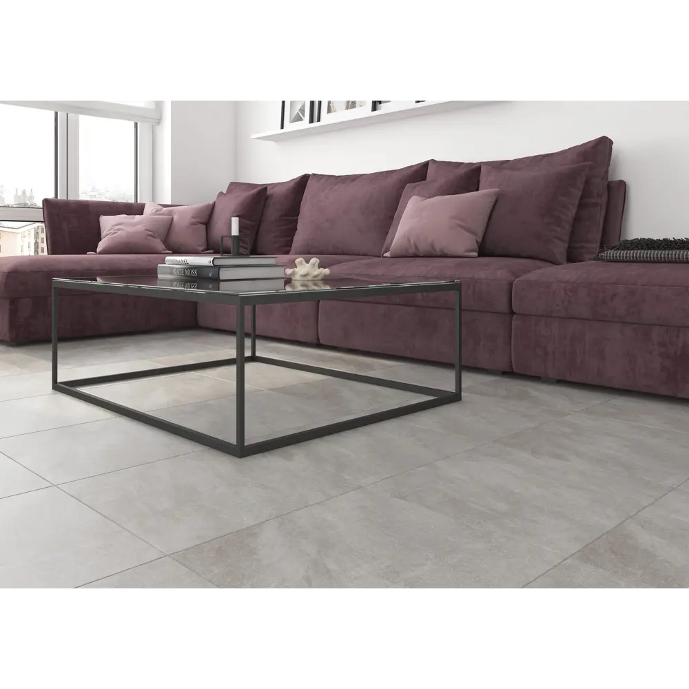Глазурованный керамогранит Artens Canyon 42x42 см 1.587 м² матовый цвет серый STLM-2145896 - Вид №5