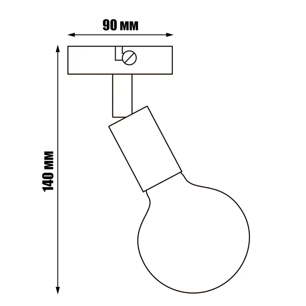 Светильник бра настенный Россвет Реал цвет черный STLM-2137288 - Вид №11