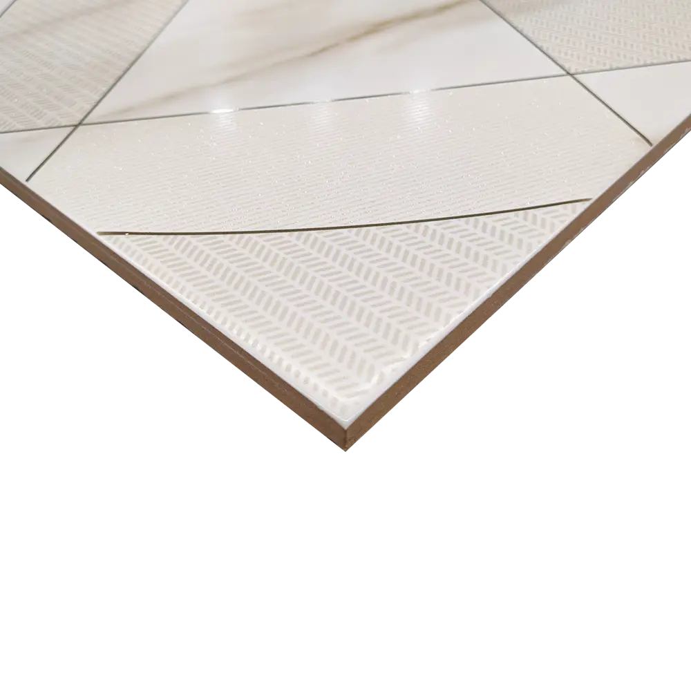 Декор настенный Azori Calacatta Royal Geometria 31.5x63 см матовый мрамор цвет белый геометрия STLM-2194803 - Вид №2