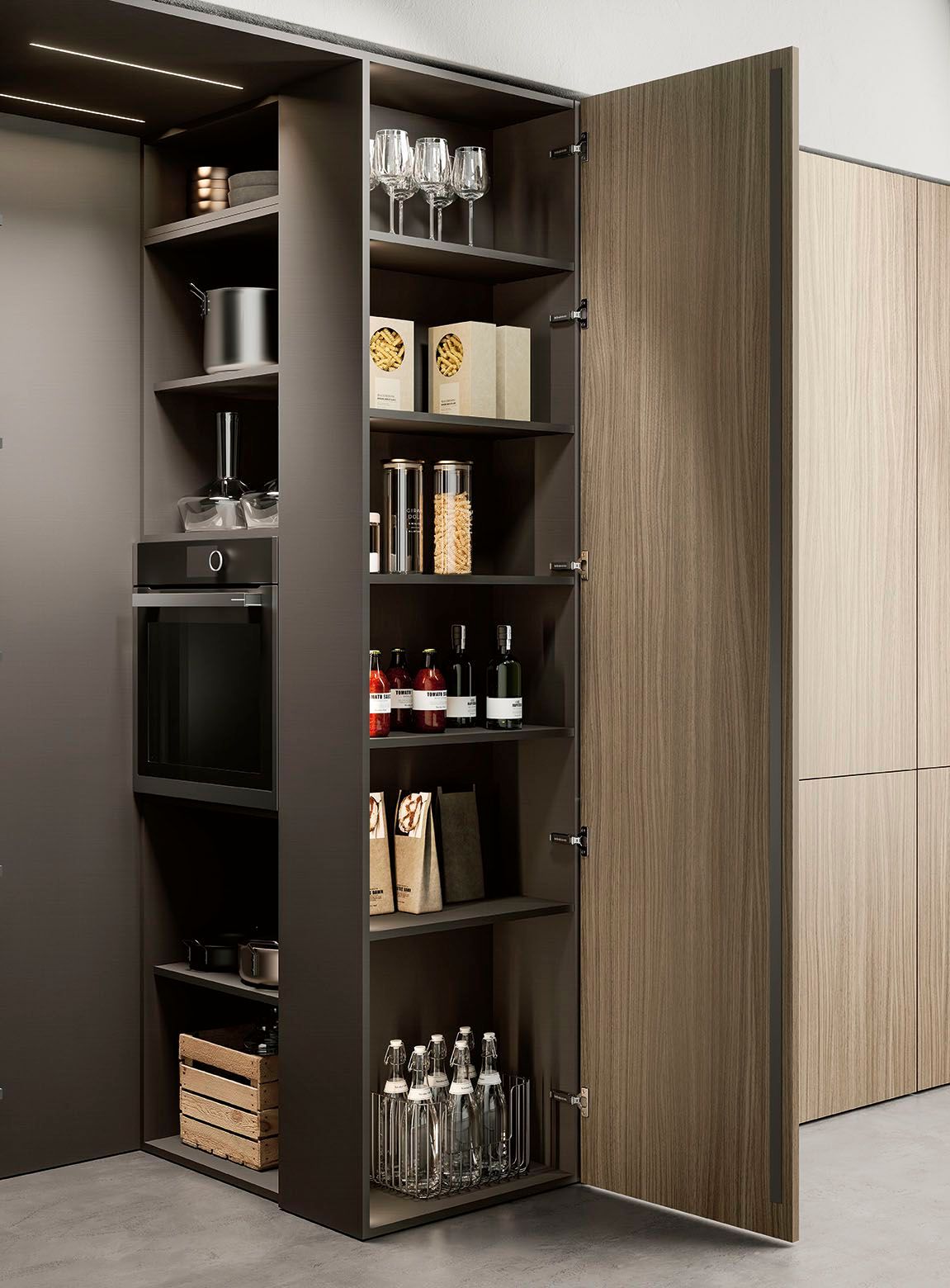 Встроенная кухня с полуостровом Febal Casa Origina ARCH-00062587 - Вид №14