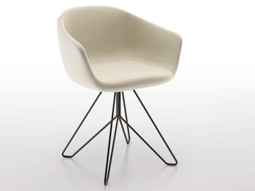 Тканевое кресло на стальной зажимной основе BBB LUCREZIA ARCH-00012757