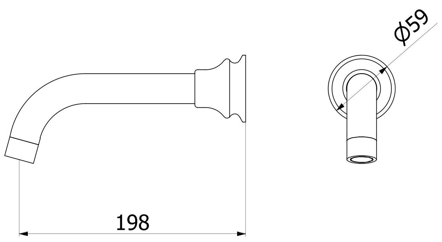 Настенный дозирующий носик IB Hermes + Hermes Elle ARCH-00042161 - Вид №7