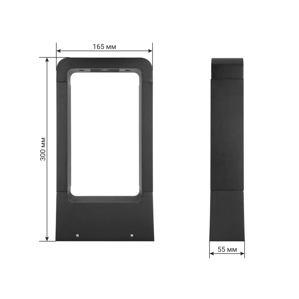 Столб уличный светодиодный Duwi Nuovo LED 30 см теплый белый свет цвет черный 83630885 STLM-2084359  - Вид №8
